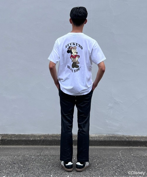 MAGIC NUMBER(マジック ナンバー)の「【MAGIC NUMBER/Good On】Mickey Mouse/Mid-century style TEE B(Tシャツ/カットソー・メンズ・ブラック/ブルー/キナリ/ホワイト・SMALL/MEDIUM/X-LARGE/LARGE/XX-LARGE)」の10枚目の写真