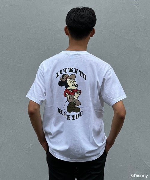 MAGIC NUMBER(マジック ナンバー)の「【MAGIC NUMBER/Good On】Mickey Mouse/Mid-century style TEE B(Tシャツ/カットソー・メンズ・ブラック/ブルー/キナリ/ホワイト・SMALL/MEDIUM/X-LARGE/LARGE/XX-LARGE)」の11枚目の写真