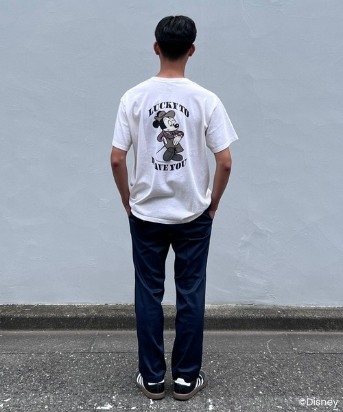 MAGIC NUMBER(マジック ナンバー)の「【MAGIC NUMBER/Good On】Mickey Mouse/Mid-century style TEE B(Tシャツ/カットソー・メンズ・ブラック/ブルー/キナリ/ホワイト・SMALL/MEDIUM/X-LARGE/LARGE/XX-LARGE)」の14枚目の写真