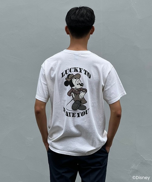 MAGIC NUMBER(マジック ナンバー)の「【MAGIC NUMBER/Good On】Mickey Mouse/Mid-century style TEE B(Tシャツ/カットソー・メンズ・ブラック/ブルー/キナリ/ホワイト・SMALL/MEDIUM/X-LARGE/LARGE/XX-LARGE)」の15枚目の写真