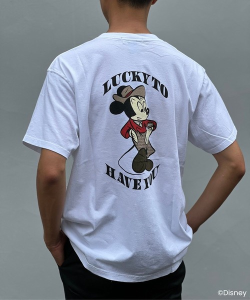 MAGIC NUMBER(マジック ナンバー)の「【MAGIC NUMBER/Good On】Mickey Mouse/Mid-century style TEE B(Tシャツ/カットソー・メンズ・ブラック/ブルー/キナリ/ホワイト・SMALL/MEDIUM/X-LARGE/LARGE/XX-LARGE)」の8枚目の写真
