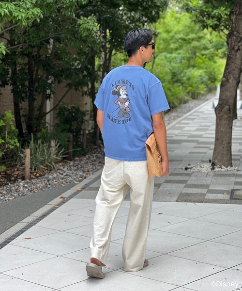 MAGIC NUMBER(マジック ナンバー)の「【MAGIC NUMBER/Good On】Mickey Mouse/Mid-century style TEE B(Tシャツ/カットソー・メンズ・ブラック/ブルー/キナリ/ホワイト・SMALL/MEDIUM/X-LARGE/LARGE/XX-LARGE)」の7枚目の写真