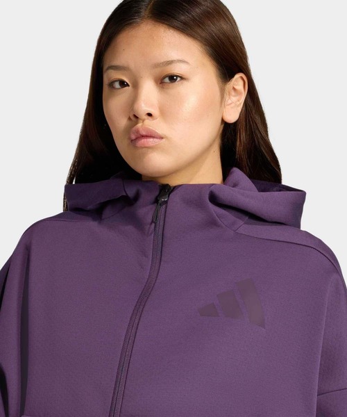 adidas(アディダス)の「adidas Z.N.E. フルジップパーカー / アディダス adidas(パーカー・レディース・バイオレット・XX-LARGE/LARGE/MEDIUM/SMALL/X-LARGE/X-SMALL)」の3枚目の写真