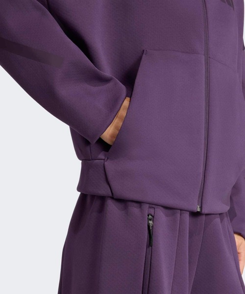 adidas(アディダス)の「adidas Z.N.E. フルジップパーカー / アディダス adidas(パーカー・レディース・バイオレット・XX-LARGE/LARGE/MEDIUM/SMALL/X-LARGE/X-SMALL)」の4枚目の写真