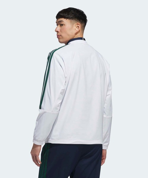 adidas(アディダス)の「スリーストライプス 撥水 プルオーバー【adidas Golf/アディダスゴルフ】(ブルゾン・メンズ・ホワイト・XX-LARGE/LARGE/MEDIUM/SMALL/X-LARGE)」の2枚目の写真