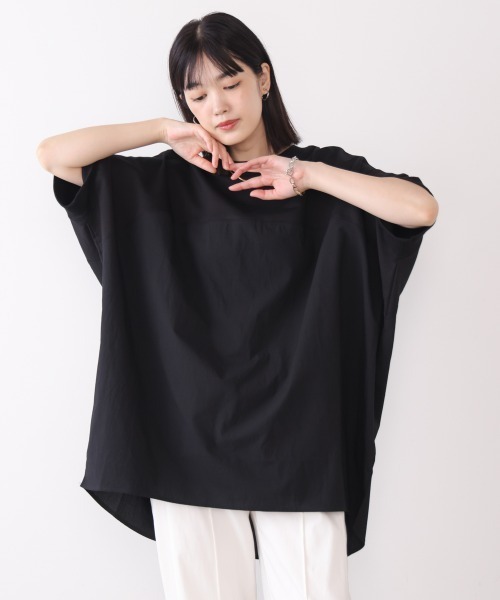 Bou Jeloud（ブージュルード）の「BIGシルエットプルオーバー（Tシャツ/カットソー・レディース・ブラック/カーキ/ネイビー・FREE）」の7枚目の写真