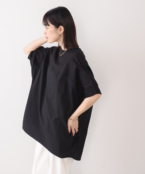 Bou Jeloud（ブージュルード）の「BIGシルエットプルオーバー（Tシャツ/カットソー・レディース・ブラック/カーキ/ネイビー・FREE）」の8枚目の写真