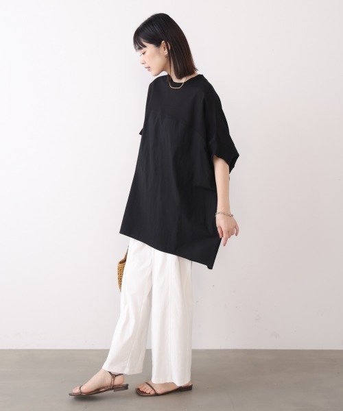 Bou Jeloud（ブージュルード）の「BIGシルエットプルオーバー（Tシャツ/カットソー・レディース・ブラック/カーキ/ネイビー・FREE）」の9枚目の写真