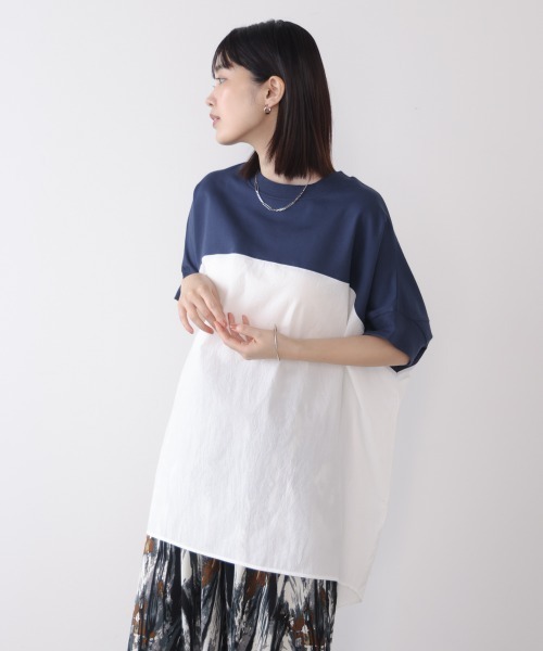 Bou Jeloud（ブージュルード）の「BIGシルエットプルオーバー（Tシャツ/カットソー・レディース・ブラック/カーキ/ネイビー・FREE）」の15枚目の写真