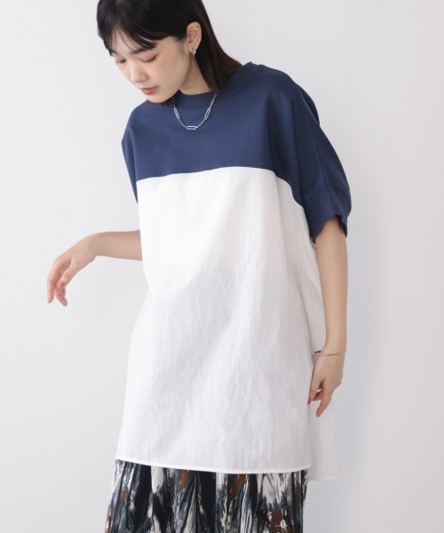 Bou Jeloud（ブージュルード）の「BIGシルエットプルオーバー（Tシャツ/カットソー・レディース・ブラック/カーキ/ネイビー・FREE）」の17枚目の写真