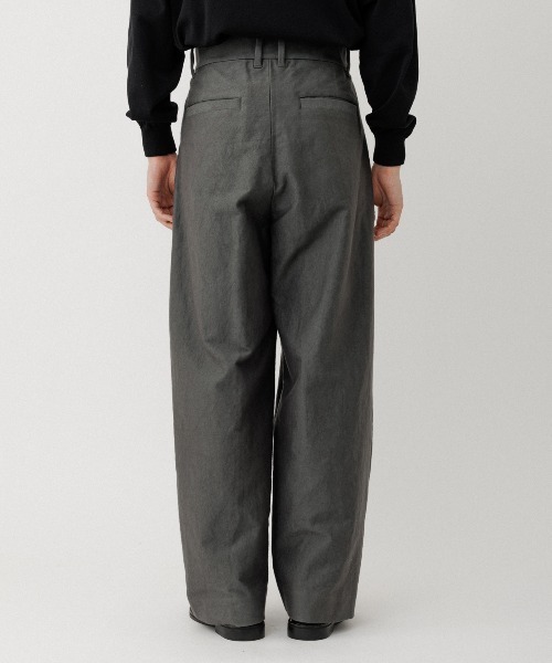 ADAM ET ROPE'（アダムエロペ）の「モールスキンバギースラックス（スラックス・メンズ・ダークブラウン/チャコールグレー・L/M）」の5枚目の写真