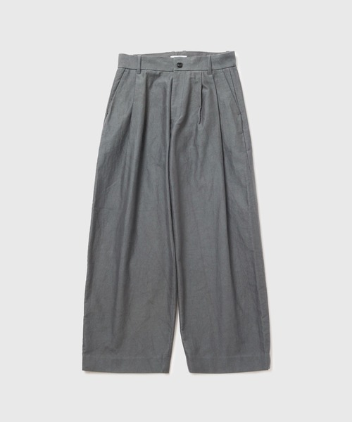 ADAM ET ROPE'（アダムエロペ）の「モールスキンバギースラックス（スラックス・メンズ・ダークブラウン/チャコールグレー・L/M）」の8枚目の写真