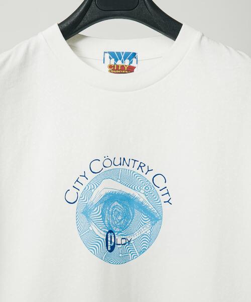 CITY COUNTRY CITY（シティーカントリーシティー）の「CITY COUNTRY CITY　COTTON T-SHIRT PLOY AA（Tシャツ/カットソー・メンズ・ホワイト/ブラック・MEDIUM/LARGE/X-LARGE）」の18枚目の写真