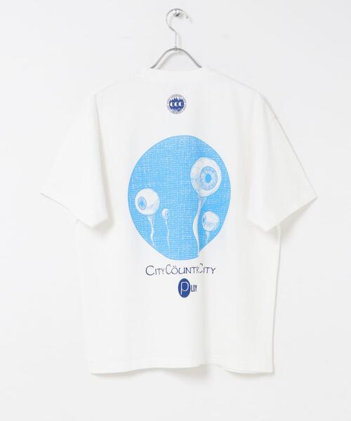 CITY COUNTRY CITY（シティーカントリーシティー）の「CITY COUNTRY CITY　COTTON T-SHIRT PLOY AA（Tシャツ/カットソー・メンズ・ホワイト/ブラック・MEDIUM/LARGE/X-LARGE）」の15枚目の写真