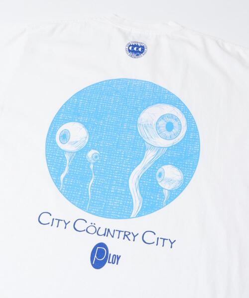 CITY COUNTRY CITY（シティーカントリーシティー）の「CITY COUNTRY CITY　COTTON T-SHIRT PLOY AA（Tシャツ/カットソー・メンズ・ホワイト/ブラック・MEDIUM/LARGE/X-LARGE）」の14枚目の写真