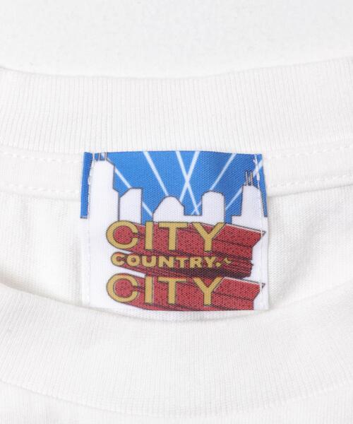 CITY COUNTRY CITY（シティーカントリーシティー）の「CITY COUNTRY CITY　COTTON T-SHIRT PLOY AA（Tシャツ/カットソー・メンズ・ホワイト/ブラック・MEDIUM/LARGE/X-LARGE）」の12枚目の写真