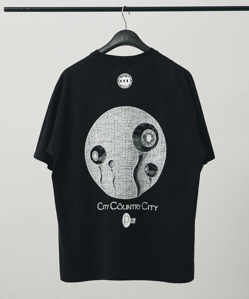 CITY COUNTRY CITY（シティーカントリーシティー）の「CITY COUNTRY CITY　COTTON T-SHIRT PLOY AA（Tシャツ/カットソー・メンズ・ホワイト/ブラック・MEDIUM/LARGE/X-LARGE）」の10枚目の写真