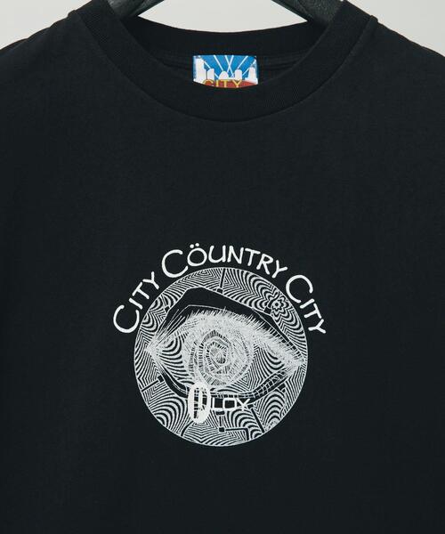 CITY COUNTRY CITY（シティーカントリーシティー）の「CITY COUNTRY CITY　COTTON T-SHIRT PLOY AA（Tシャツ/カットソー・メンズ・ホワイト/ブラック・MEDIUM/LARGE/X-LARGE）」の9枚目の写真