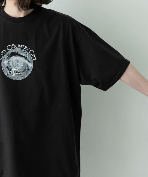 CITY COUNTRY CITY（シティーカントリーシティー）の「CITY COUNTRY CITY　COTTON T-SHIRT PLOY AA（Tシャツ/カットソー・メンズ・ホワイト/ブラック・MEDIUM/LARGE/X-LARGE）」の8枚目の写真