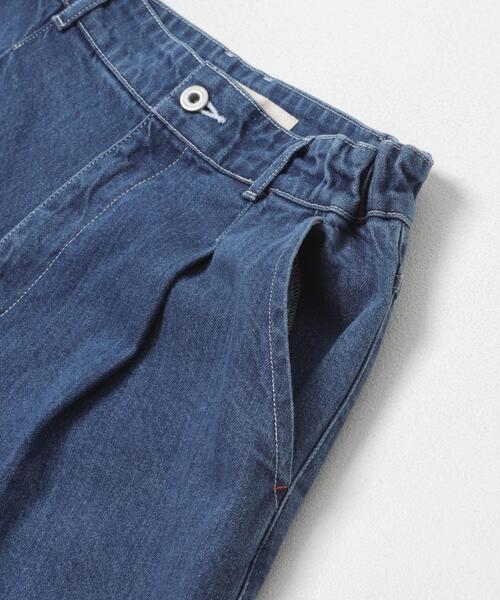 THE GOODLAND MARKET(ザグッドランドマーケット)の「cwtch ORGANIC DENIM WIDEPANTS V(デニムパンツ・レディース・ライトインディゴブルー・2/1)」の11枚目の写真