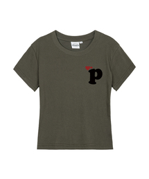 HEART P レディース スリムフィット 半袖Tシャツ 5 COLORS