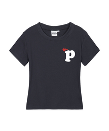 HEART P レディース スリムフィット 半袖Tシャツ 5 COLORS