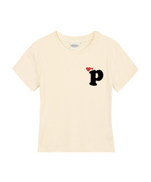 HEART P レディース スリムフィット 半袖Tシャツ 5 COLORS