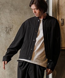 mj11817-起毛TRバンドカラートラッカージャケット