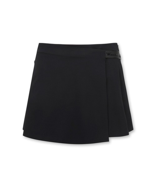 WAAC(ワック)の「WOMEN プリーツラップショートパンツ(その他パンツ・レディース・ホワイト/ブラック・27)」の2枚目の写真