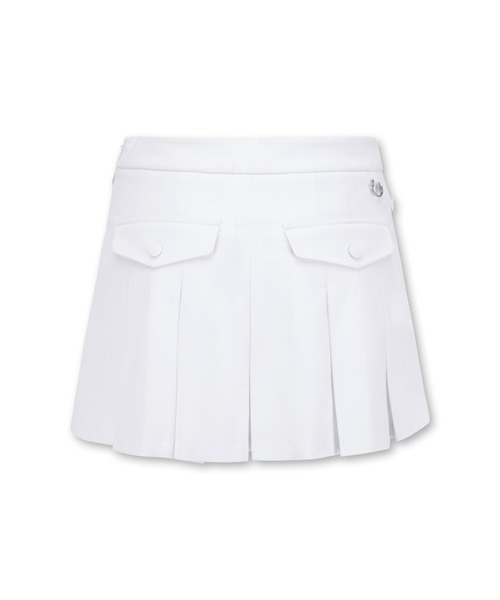 WAAC(ワック)の「WOMEN プリーツラップショートパンツ(その他パンツ・レディース・ホワイト/ブラック・27)」の4枚目の写真