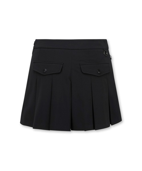WAAC(ワック)の「WOMEN プリーツラップショートパンツ(その他パンツ・レディース・ホワイト/ブラック・27)」の3枚目の写真