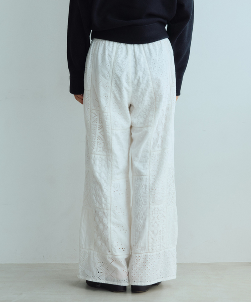 IENA LA BOUCLE（イエナラブークル）の「IENA LA BOUCLE レースアソートイージーパンツ（その他パンツ・レディース・ブラック/ホワイト・38/36）」の10枚目の写真