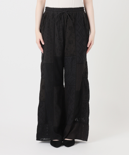 IENA LA BOUCLE（イエナラブークル）の「IENA LA BOUCLE レースアソートイージーパンツ（その他パンツ・レディース・ブラック/ホワイト・38/36）」の21枚目の写真