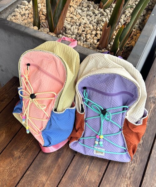 HELLO.SANFRANCISCO(ハローサンフランシスコ)の「【HELLO.SANFRANCISCO/ハローサンフランシスコ】カラフルリップバッグパック(バックパック/リュック・レディース・パープル/ピンク・ONE SIZE)」の12枚目の写真