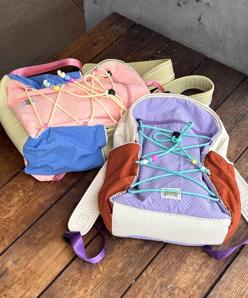 HELLO.SANFRANCISCO(ハローサンフランシスコ)の「【HELLO.SANFRANCISCO/ハローサンフランシスコ】カラフルリップバッグパック(バックパック/リュック・レディース・パープル/ピンク・ONE SIZE)」の13枚目の写真