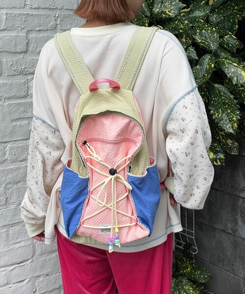 HELLO.SANFRANCISCO(ハローサンフランシスコ)の「【HELLO.SANFRANCISCO/ハローサンフランシスコ】カラフルリップバッグパック(バックパック/リュック・レディース・パープル/ピンク・ONE SIZE)」の16枚目の写真