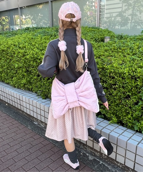 WC(ダブル シー)の「ドットミドルギャザースカート(スカート・レディース・ホワイト/ピンク・FREE)」の19枚目の写真