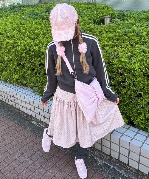 WC(ダブル シー)の「ドットミドルギャザースカート(スカート・レディース・ホワイト/ピンク・FREE)」の21枚目の写真