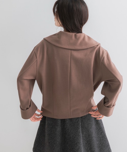 URBAN RESEARCH ROSSO WOMEN(アーバンリサーチ ロッソ)の「ウールジャージーZIPプルオーバー(その他トップス・レディース・ネイビー/モカ・FREE)」の11枚目の写真