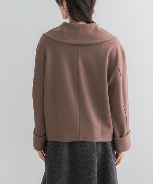 URBAN RESEARCH ROSSO WOMEN(アーバンリサーチ ロッソ)の「ウールジャージーZIPプルオーバー(その他トップス・レディース・ネイビー/モカ・FREE)」の16枚目の写真