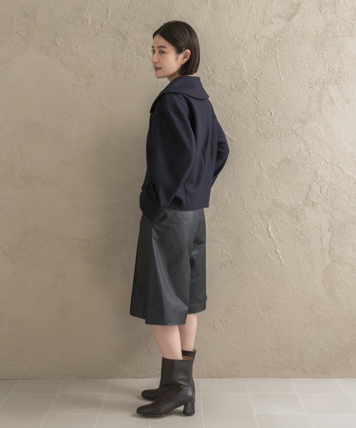 URBAN RESEARCH ROSSO WOMEN(アーバンリサーチ ロッソ)の「ウールジャージーZIPプルオーバー(その他トップス・レディース・ネイビー/モカ・FREE)」の7枚目の写真