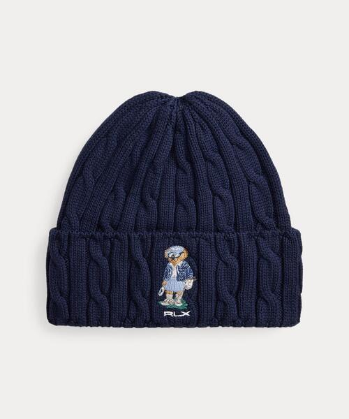 ゴルフ Polo ベア ケーブルニット ビーニー（ニットキャップ/ビーニー