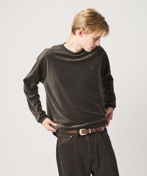 ＜LACOSTE for BEAUTY&YOUTH＞ ベロア  ロングスリーブ Tシャツ