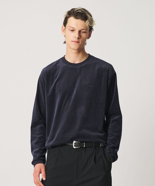 LACOSTE for BEAUTY&YOUTH＞ ベロア ロングスリーブ Tシャツ（Tシャツ