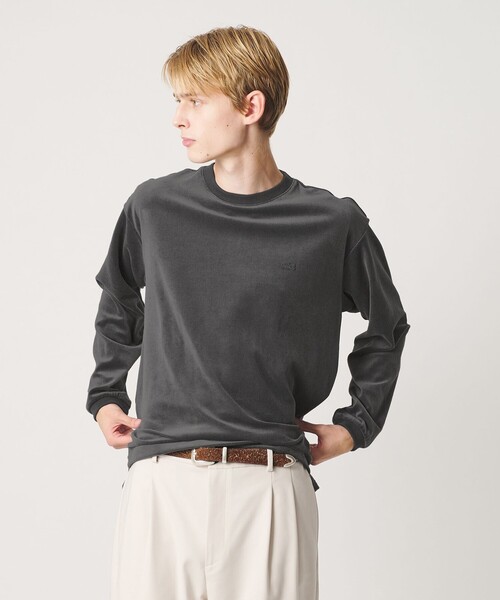 LACOSTE for BEAUTY&YOUTH＞ ベロア ロングスリーブ Tシャツ（Tシャツ