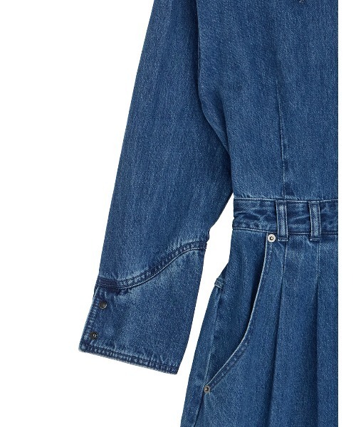 Ameri(アメリ)の「LACE UP DENIM ROMPERS(つなぎ/オールインワン・レディース・ブルー/ブラウン・SMALL/X-SMALL)」の4枚目の写真