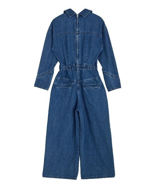 Ameri(アメリ)の「LACE UP DENIM ROMPERS(つなぎ/オールインワン・レディース・ブルー/ブラウン・SMALL/X-SMALL)」の7枚目の写真