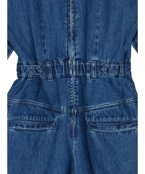 Ameri(アメリ)の「LACE UP DENIM ROMPERS(つなぎ/オールインワン・レディース・ブルー/ブラウン・SMALL/X-SMALL)」の9枚目の写真