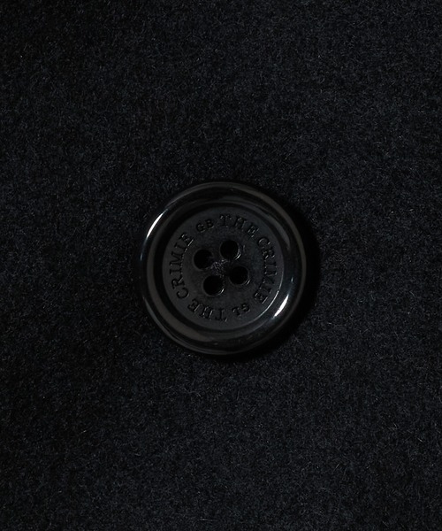 CRIMIE(クライミー)の「MID-LENGTH LEATHER-SLEEVE PEACOAT(ピーコート・メンズ・ブラック・XXL/XL/L/M/S)」の8枚目の写真