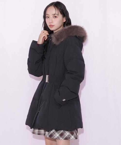 JILL by JILL STUART(ジルバイジルスチュアート)の「ウエストマークダウン(ダウンジャケット/コート・レディース・グレー系その他2/ブラック系その他/ブラック・SMALL/MEDIUM)」の7枚目の写真